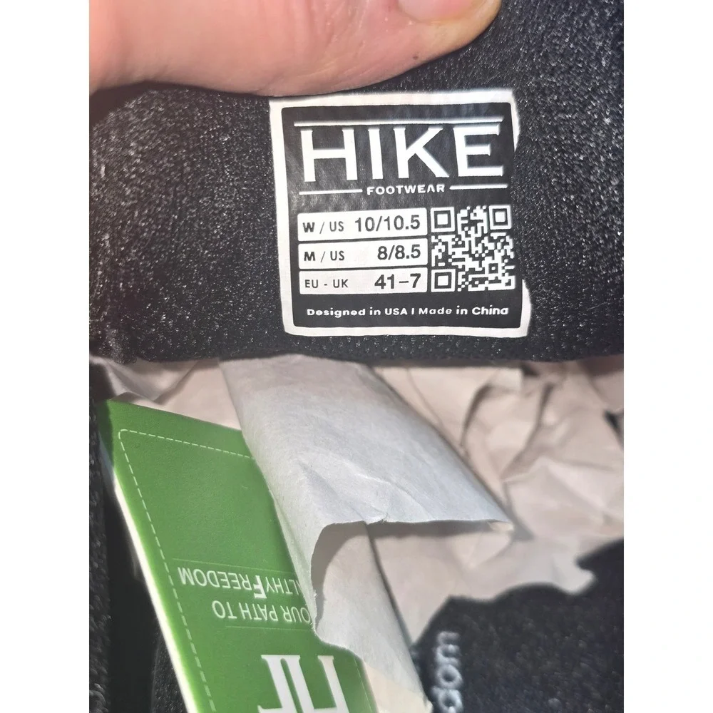 NWT‎ Hike Footwear HF Cloud Black/ Tan Barefoot Athletic Unisex Womens 11 EU 42